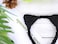 Bonnie Z. Leonardo Autumn Winter Home Life Soft Lazy Style Cat Ears Headband Fluff-Black
