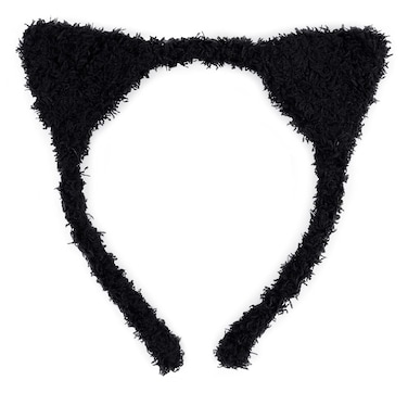 Bonnie Z. Leonardo Autumn Winter Home Life Soft Lazy Style Cat Ears Headband Fluff-Black