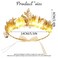 Catery Light up Crown Headband Gold Leaf Headpiece Greek Goddess Accessories Raw Crystal Quartz Hairband Festival Headdress for Women and Girls