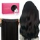 WENNALIFE Wire Hair Extensions (Increase 50% Lifespan) Real Human Hair 18 inch 95g Natural Black Remy Hair Extensions Invisible Transparent Wire Fish Line Hair Extensions Straight Real Hair Extensions