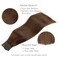 WENNALIFE Wire Hair Extensions (Increase 50% Lifespan) Real Human Hair 18 inch 95g Chocolate Brown Remy Wire Hair Extensions Invisible Transparent Fish Line Straight Real Hair Extensions