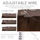 WENNALIFE Wire Hair Extensions (Increase 50% Lifespan) Real Human Hair 18 inch 95g Chocolate Brown Remy Wire Hair Extensions Invisible Transparent Fish Line Straight Real Hair Extensions
