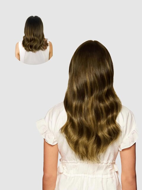Buy LOVELINE Clip in Hair Extensions Real Human Hair, 100% Remy