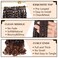 COOKOO 135 Strands 9 PCS French Curly Crochet Braids 14 Inch Pre Looped Ombre Brown Goddess Box Braids Crochet Hair with Curls At The End Bouncy French Curls Synthetic Braiding Hair Extensions T30#