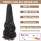 COOKOO 9 Packs 135 Strands French Curl Crochet Braids 24 Inch Natural Black Pre Looped French Curly Braiding Hair for Women Goddess Braids Hair with Curly Wavy Ends Synthetic Hair Extensions 1B#