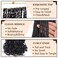 COOKOO 9 Packs 135 Strands French Curl Crochet Braids 24 Inch Natural Black Pre Looped French Curly Braiding Hair for Women Goddess Braids Hair with Curly Wavy Ends Synthetic Hair Extensions 1B#