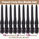 COOKOO 9 Packs 135 Strands French Curl Crochet Braids 24 Inch Natural Black Pre Looped French Curly Braiding Hair for Women Goddess Braids Hair with Curly Wavy Ends Synthetic Hair Extensions 1B#