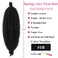 COOKOO 16 Inch Springy Afro Twist Hair 3 packs Pre-Separated Marley Twist Braiding Hair Pre-Fluffed Spring Twist Hair For Soft Locs Kinky Afro Twist Hair Synthetic Hair Extensions(16 Inch,1B#)