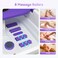 Foot Spa Bath Massager with Heat, Collapsible Foot Massager Spa Soaking Tub with Bubbles, Red Light, Pumice Stone, Shiatsu Massage Rollers, Pedicure Foot Spa for Relaxation, Gifts(Purple)