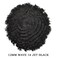 FACE MIRACLE Afro Toupee for Black Men All Poly Mens Toupee Human Hair Replacement System African American Man Hairpiece Kinky Curly Hair Units for Black Man 12MM Wave 1# Jet Black