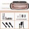 Fasrom Hair Tools Travel Bag with Heat Resistant Mat for Flat Iron, Curling Iron and Hair Straightener, 2 in 1 Hair Dryer Travel Case to Organize Hair Styling Tools, Black (Patent Design)