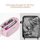 Fasrom Hair Tools Travel Bag with Heat Resistant Mat for Flat Iron, Curling Iron and Hair Straightener, 2 in 1 Hair Dryer Travel Case to Organize Hair Styling Tools, Pink (Patent Design)
