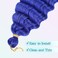 Ocean Wave Crochet Hair 30 inch 1 Pack Long Blue Deep Wave Curly Braiding Hair Soft Synthetic Curly Crochet Hair For Black Women(30 Inch, BLUE）