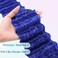 Ocean Wave Crochet Hair 30 inch 1 Pack Long Blue Deep Wave Curly Braiding Hair Soft Synthetic Curly Crochet Hair For Black Women(30 Inch, BLUE）