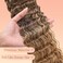 Ocean Wave Crochet Hair 24 inch 7 Packs Long Deep Wave Curly Braiding Hair Soft Synthetic Curly Crochet Hair For Black Women(24 Inch, 4/27）