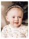 SWEETV Gold Baby Girl Headband Flower Girl Headpiece Princess Crystal Wedding Hair Accessories for Birthday Party, Photography
