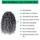 Faux Locs Crochet Hair 10 Inch Goddess Locs Ombre Grey Crochet Hair for Women 6 Packs Gray Soft River Locs Pre Looped Braids with Curly Ends Boho Hippie Synthetic Hair Extensions, 1b/grey