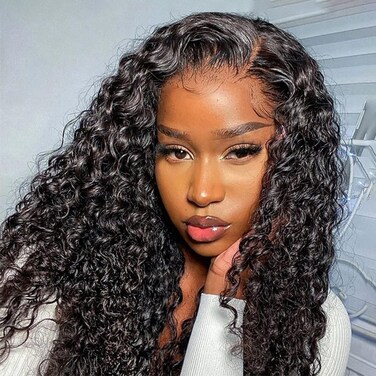 ISEE HAIR Water HD Wave Lace Front Wig Wear &amp; Go Glueless Lace Wigs For Women No Glue 4x6 HD Lace Pre Cut Wig Human Hair Wigs Transparent Lace Closure Wigs 180% Density 26 Inch