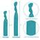MEEDEE Teal Blue No Crease Soft Knotted Hair Ties - 100 Pack Ouchless Yoga &amp; Pony Tail Bracelets for Women