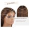 Yalice Layered Head Chain Rhinestone Head Jewelry Sparkly Bridal Headpieces Sparkle Crystal Headbands Wedding Prom Hair Jewelry for Women and Girls (Gold, One Size)