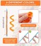 30 Pcs Heatless Hair Curlers Wave Curls Styling Kit with 2 Pcs Styling Hooks, No Heat Hair Curlers Heatless Wave Curlers for Women Girls Long Medium Short Hair (6 Colors, 25 cm/9.84 inch)