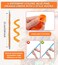 42 Pieces Heatless Waves Hair Curler, No Heat Damage Wavy Hair Curlers with 2 Sets of Styling Hooks, Heatless Curls for Women Girls Medium Short Hair(4 Colors,25cm/ 9.9")