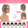 Hair Toppers for Women Gray Hair Toppers for Women 100% Remy Human Hair Grey Hair Toppers for Women with Thinning Hair Short Hair Pieces for Women Real Hair Toppers Grey