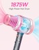 Wavytalk Hair Dryer, Blown Away Ionic Hair Dryer for Curly Hair with Diffuser, 1875W Fast Drying Blow Dryer with Ceramic Technology, 3 Attachments for All Hair Types, Light and Quiet, Rose Gold