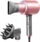 Wavytalk Hair Dryer, Blown Away Ionic Hair Dryer for Curly Hair with Diffuser, 1875W Fast Drying Blow Dryer with Ceramic Technology, 3 Attachments for All Hair Types, Light and Quiet, Rose Gold