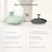 Sndyi Silicone Scalp Massager Shampoo Brush, Hair Scrubber with Soft Silicone Bristles, Scalp Scrubber/Exfoliator for Dandruff Removal, Wet Dry Scalp Brush for Hair Growth &amp; Scalp Care, Mint Green