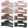 TOCESS Big Hair Claw Clips for Women - Neutral Large Claw Clip for Thin Thick Curly Hair 90's Strong Hold 4.33 Inch Nonslip Matte Jumbo Hair Clips (8 Pcs)