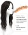 Hair Toppers for Women 20inch Wavy Hair Toppers for Women Toppers Hair Pieces for Women with Thinning Hair Ombre Highlight Synthetic Wig Clip In Hair Topper Wiglets with Fringe Bang Add Hair Volume