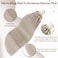 Hetto Micro Loop Hair Extensions Real Human Hair Platinum Blonde Micro Link Hair Extensions Blonde Remy Hair Micro Bead Hair Extensions Real Human Hair Invisible 14 Inch 50s 50g #60