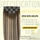 Clip in Hair Extensions Real Human Hair Balayage Chocolate Brown To Caramel Blonde 16 Inch 100g Natural Straight Clip On Hair Extensions 6pcs Per Set with 18 Clips (#4/27/4,16")