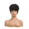 Natural Black Short Pixie Cut Wigs for Black Women Curly Hair Wigs Replacement Short Black Layered Pixie Wigs With Bangs Wigs for Black Women (Natural Black)