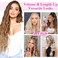 REECHO Hair Extensions, 9PCS Clip in Hair Extensions 24" Thick Long Mini Mermaid Wave Luxurious Lightweight Japanese Technology HYOUITSU Fiber Invisible Soft Lace Weft - HE009 Black