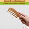 Wooden Comb for Hair Growth, Wide Tooth Comb for Women - Sandalwood