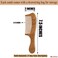 Wooden Comb for Hair Growth, Medium Wide Tooth Comb for Women - Sandalwood