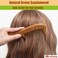 Wooden Comb for Hair Growth, Medium Wide Tooth Comb for Women - Sandalwood