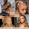 Highlight Body Wave 360 Lace Front Wigs Human Hair Pre Plucked Glueless HD Transparent Full 360 Lace Front Wigs Human Hair for Black Women Ombre Blonde P4/27 150% Density 360 Colored Wigs 26 Inch