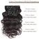 Human Hair Clip In Extensions for Black Women, Body Wave Extensiones De Cabello Natural Clip, 18 Inch Hair Clip Ins for Black Women Human Hair, Seamless Clip In Hair Extensions Human Hair