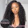 VShow V Part Wig Human Hair Elastic Drawstring V Part Kinky Curly Wig No Leave Out 180% Density Glueless Human Hair V Part Wig For Beginners Friendly No Lace No Glue 22Inch
