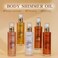 Liyalan Shimmer Body Oil Golden Brown 5 Color Bronze Face Glow Pearl Highlighter Illuminator Body Makeup Shine Glitter Gold Liquid Taning 3.38 Fl Oz