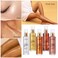 Liyalan Shimmer Body Oil Golden Brown 5 Color Bronze Face Glow Pearl Highlighter Illuminator Body Makeup Shine Glitter Gold Liquid Taning 3.38 Fl Oz