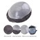 Lordhair Toupee for Men with 100% Human Hair, 0.08mm Natural Skin Hair Pieces Replacement for Men Base Size 8x10 inch Mens Toupee V-looped Hair System Medium Bark Brown Mixed 10% Gray Hair #410