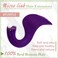 RUNATURE Hair Extensions, 16 Inch Real Human Hair, Purple Micro Loop, 25g, 25s, Fusion, Straight Hair Extensions for Highlight, Volume &amp; Length