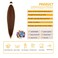 Braiding Hair Pre Stretched for Women Hair Extensions Box Braids Soft Synthetic Knotless Yaki Texture Hot Water Setting Braid Brown (26inch 3Packs)