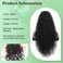 Youthfee 27&rdquo; Drawstring Ponytail Deep Curly Heat Resistant Human Hair Blended Instant Clip Ponytail Extension Protective Style Afro Kinky Curly Hair Pieces for Women