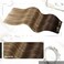 Moresoo Clip in Hair Extensions Real Human Hair Balayage Clip in Extensions for Women Ombre Dark Brown to Golden Brown with Dark Ash Blonde Hair Extensions Clip in Human Hair 18inch 7Pcs 120G