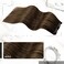 Moresoo Clip on Hair Extensions Ombre Brown Double Weft Hair Extensions Real Human Hair Clip ins Balayage Darkest Brown with Chesnut Brown Clip in Hair Extensions Full Head 5pcs 80G 10inch
